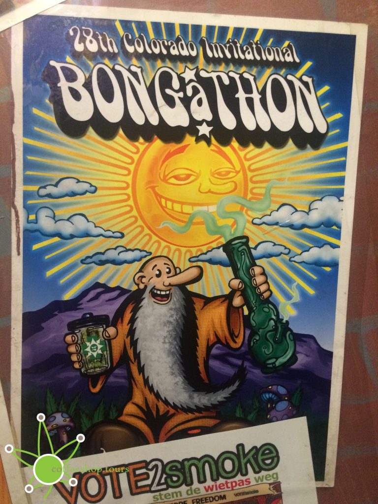 A poster in the Coffeeshop Katsu.