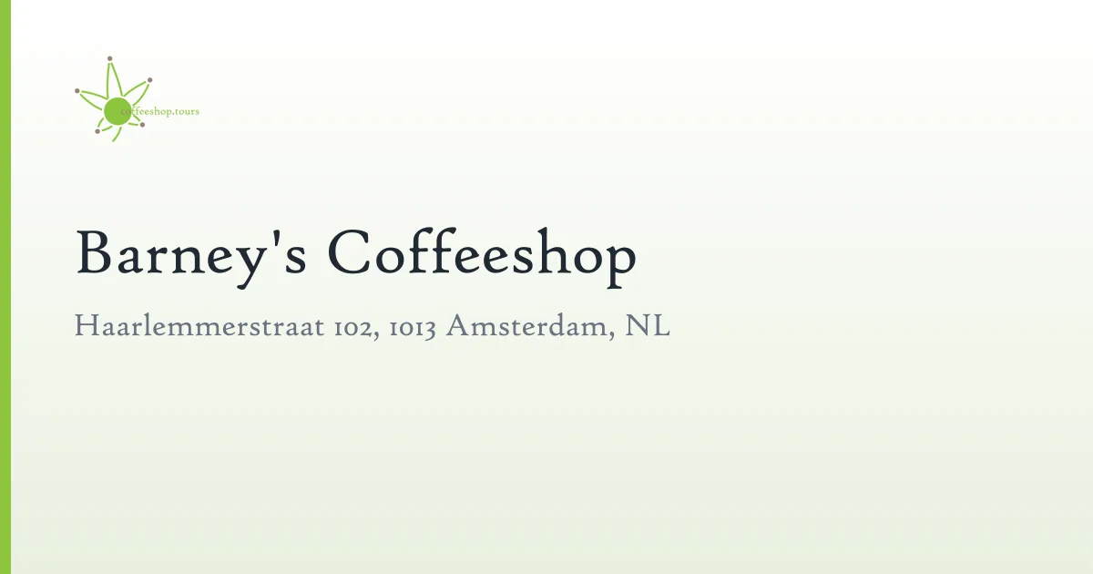 Barney's Coffeeshop