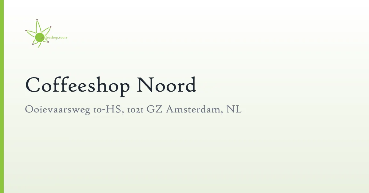 Coffeeshop Noord