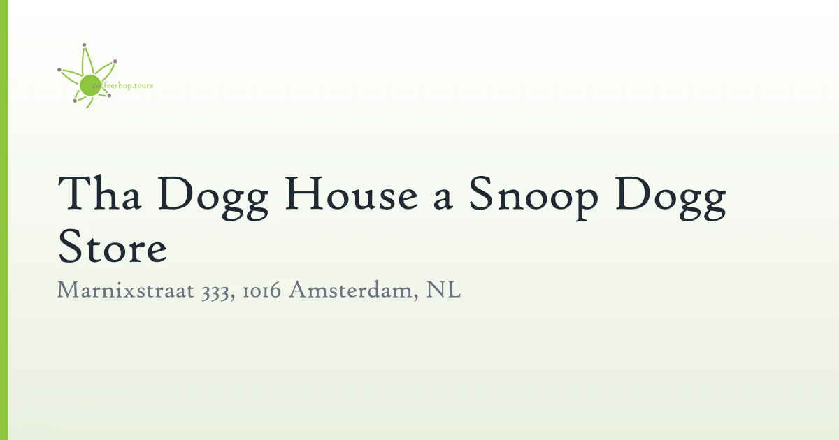 Tha Dogg House a Snoop Dogg Store