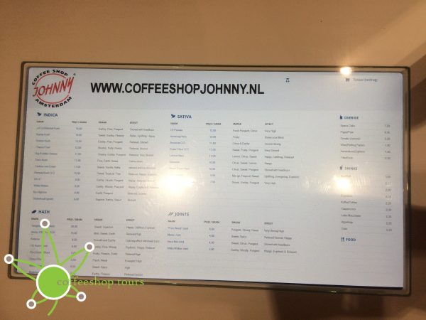 Johnny's Coffeeshop Menu February 2017
