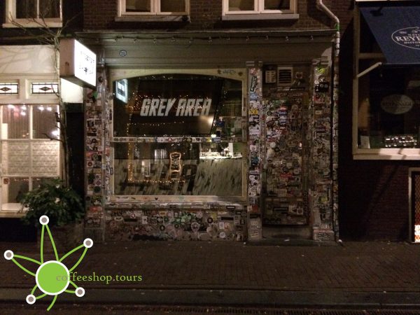 Coffeeshop Grey Area during the night while it's already closed