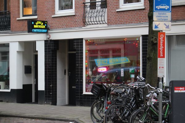 Coffeeshop Space Mountain on the last day it was open.